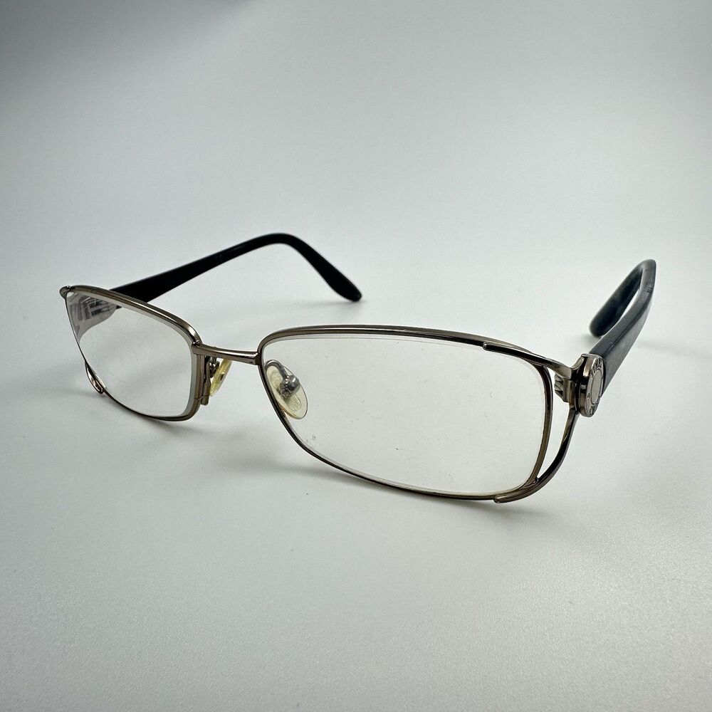 Jimmy Choo 52 WUB Women's Eyeglasses 53-16-130 Rectangle Metal Italy FRAME ONLY - Picture 3 of 15